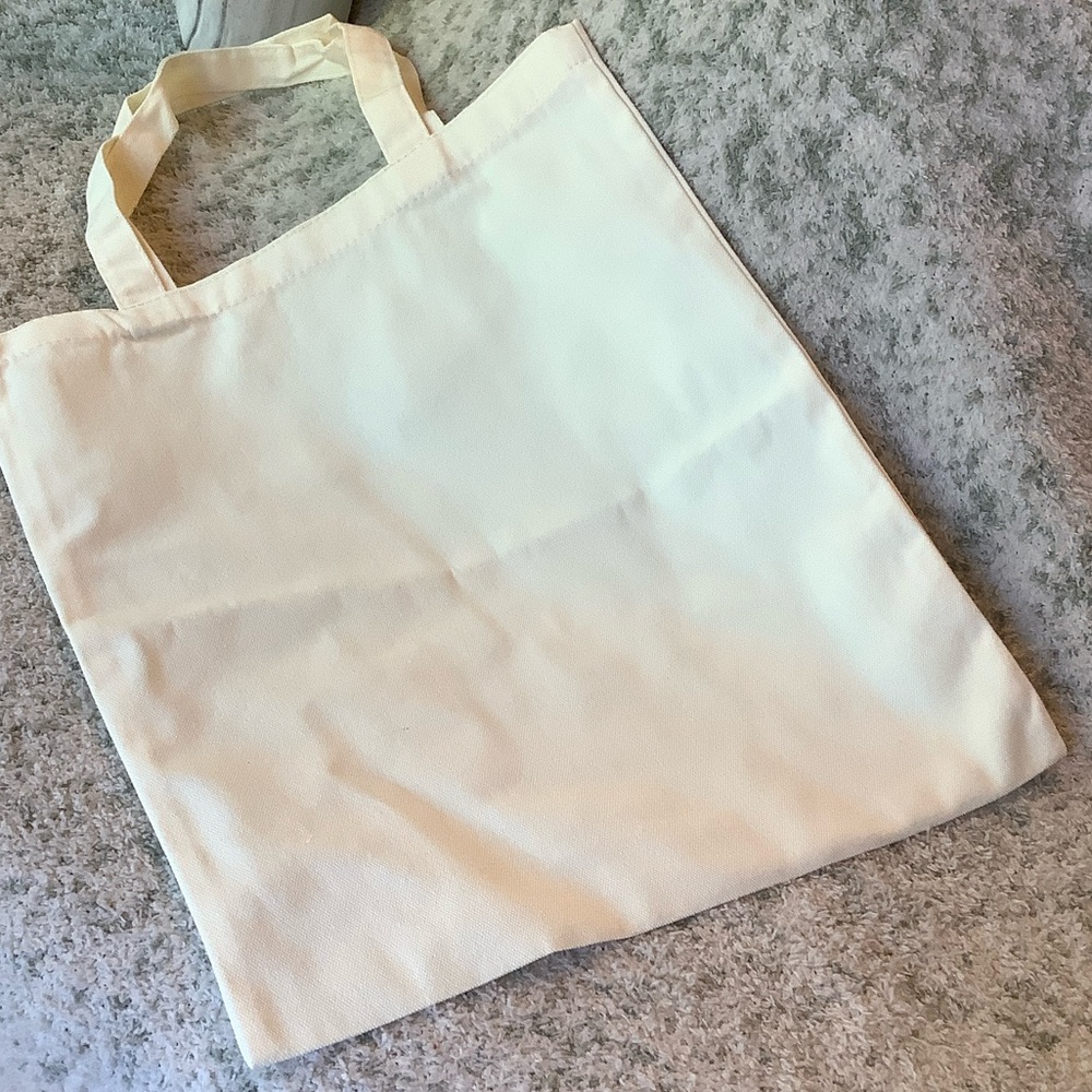 French Lavender Bicycle Canvas Tote Bag NWT 13.5” x 15” - Picture 11 of 16